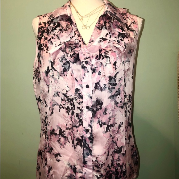 Tahari multi-color blouse - Picture 1 of 3